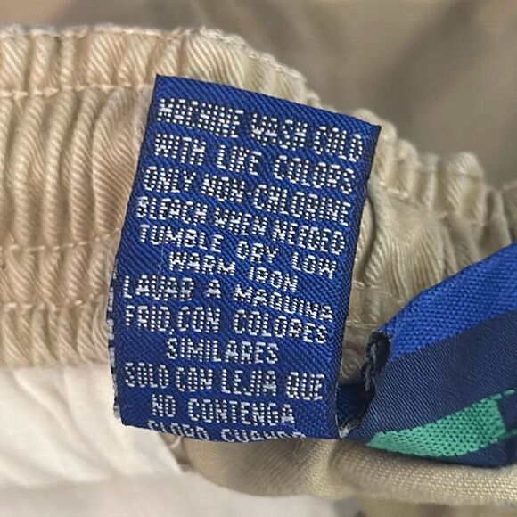 Vintage OP Ocean Pacific Tan Shorts Mens Size L Large Elastic Waist Drawstring - Picture 9 of 9